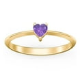 thumbnail image 2 of Heart Birthstone Ring - Amethyst (February), 2 of 6