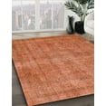 thumbnail image 3 of Ahgly Company Machine Washable Indoor Rectangle Abstract Orange Red Area Rugs, 7' x 9', 3 of 7