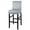 Grey, variant on Unique Bargains Waterproof Bar Stool Covers for Short Back Chair Slipcovers Black 1 Pc