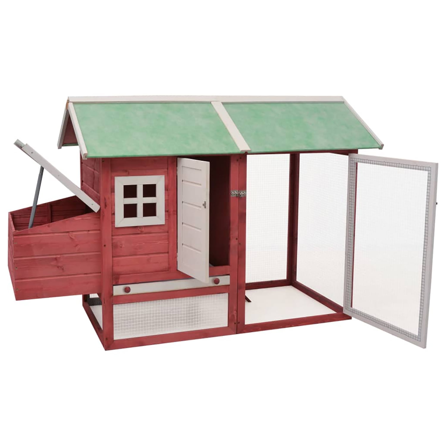 Pefilos 83" Large Rabbit Hutch, Outdoor Hen House with Tray and Climb Ramp, Wood Bunny Cage Chicken Coops Nesting Box for Small Animals, Gray Pefilos 83" Large Rabbit Hutch, Outdoor Hen House with Tray and Climb Ramp, Wood Bunny Cage Chicken Coops Nesting Box for Small Animals, Gray