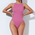 thumbnail image 1 of aidice Maillots de Bain d'Été pour Femmes, Combinaisons Sans Manches à Col Rond, Maillots de Bain Ajustés, 1 of 6