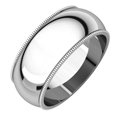 thumbnail image 2 of Pompeii 10mm Platinum Milgrain Wedding Band (,), 2 of 5