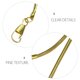 thumbnail image 3 of Houderco 2Ud Para De Bolsillo Metal Dorado Para Uso Colgante, 3 of 8