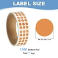 thumbnail image 2 of Uxcell Colored Dot Stickers Color Coding Blank Circle Labels Adhesive Round Price Stickers for Inventory Office Goldenrod, 2 of 7