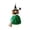 Green, variant on Halloween Hanging Witch Doll with Broom Outdoor Decor Green 1pc