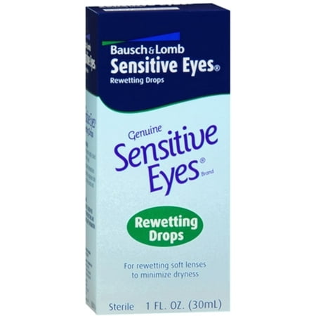 Bausch & Lomb Sensitive Eyes Rewetting Drops 1 oz (Pack of