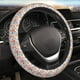 thumbnail image 5 of Balery Floral Ditsy Fundas elásticas antideslizantes para volante, funda protectora universal para hombre y mujer, 15 pulgadas, accesorios para coche., 5 of 6