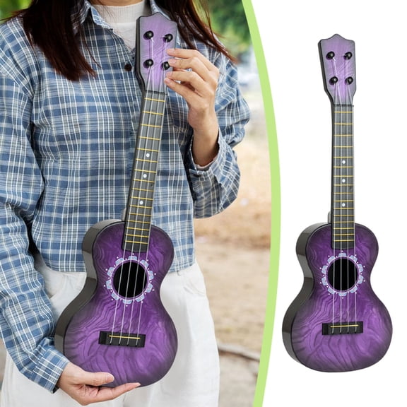 FEOLGEHLY Kids Ukulele Musical Toys for Toddlers, Party Guitar Ukulele Gift, 4 String Mini Guitar Musical Instrumentfor Kids Boys Girls, Educational Learning Toy for Beginner Age 3-6, Purple