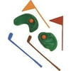 Oasis Supply 6-Piece Golf Green With Clubs And Flag Set Cake Decorator