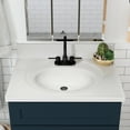 thumbnail image 5 of Design House Brookings 31" x 22" Bath Cabinet with 4" Center Set Vanity Top, Sherwin Williams® Dark Night/Solid White, 5 of 6