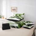 thumbnail image 6 of Homewish Green Gradient Geometric 7pcs Queen Bedding,Abstract Artwork Bedding Comforter Set Queen,Black Reversible, 6 of 8