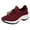 Red, variant on Xiliang Women's Casual Orthopedic Sneakers Arch Support Slip On Thick Sole Breathable Design