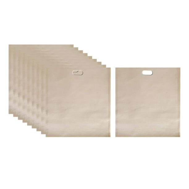 Bolsas reutilizables, lavables, para organizar, cocinar, almacenar, antiadherentes, 10 unidades 17x19CM