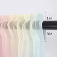 thumbnail image 5 of Pink Purple Valance Curtains for Kitchen/Living Room/Bathroom/Bedroom Window, Rod Pocket Small Topper Half Short Window Curtains Voile Sheer Scarf, Modern Colorful Ombre Abstract Tie Dye Art 54"x18", 5 of 8