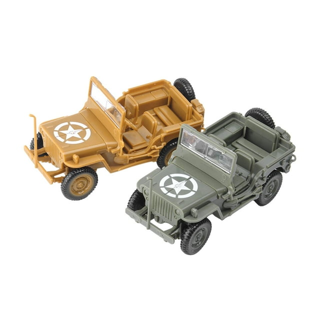 2 piezas Bloques de construcción Colecciones Regalos Coleccionistas 4D Abundantes Componentes móviles 1:48 Modelo de vehículo Juguete ensamblado para