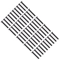 thumbnail image 3 of 50 Uds DIN 7985 tornillo de máquina de cabeza plana de acero totalmente roscado pernos chapados en Zinc negro sujetador M3x20, 3 of 9