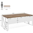thumbnail image 2 of Tribesigns 63 inches Computer Desk with Stoage Home Office Desk for Workstation, 2 of 6