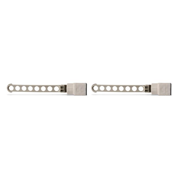 Toystoory Tendedero de ropa Soportes de fijador Accesorio de fijación para el hogar Percha seca de 8 orificios Perchas colgantes Perchas de ropa Gris Gris 2piezas Toystoory CBP092994