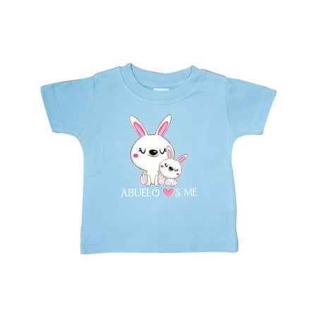 

Inktastic Abuelo Loves Me- bunny family Gift Baby Boy or Baby Girl T-Shirt