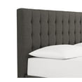 DHP Emily Upholstered Bed, Gray Linen, Queen