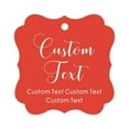 thumbnail image 1 of Darling Souvenir Personalized Paper Hang Tags Custom Text Wedding Party Gift Favor Tags -Red-50 Tags, 1 of 1