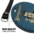 thumbnail image 4 of Hangovers Nothing a Few Cocktails Can't Fix Funny Humor Retro Round Leather Luggage Card Suitcase Carry-On ID Tag, 4 of 8
