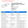 thumbnail image 2 of Exhaust Gasket - Compatible with 2010 - 2016 Volvo XC60 2011 2012 2013 2014 2015, 2 of 2
