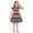 B-Red, variant on Jinhomg Toddler Girls Holiday Dresses Cute Star Striped Print Midi Dress Casual Ruffle Flutter Sleeve Party Dresses Patriotic 4Th Of July American Flag Outfits Red 140
