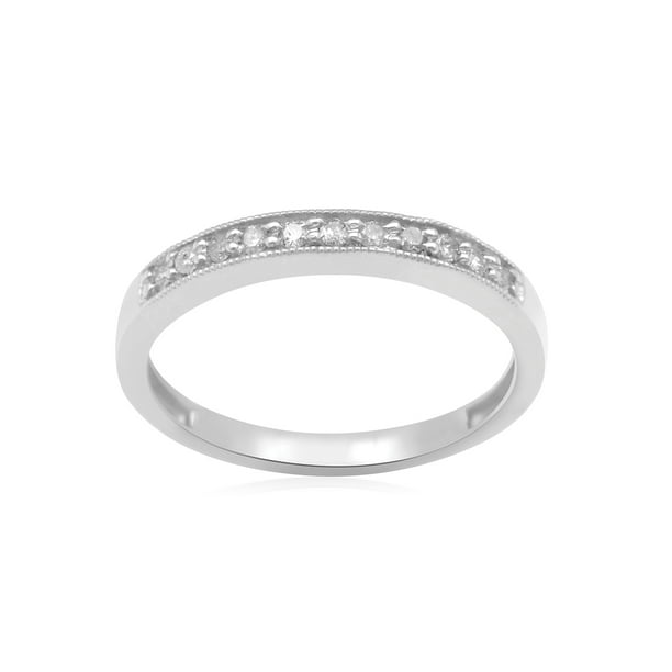 ONLINE - 1/10 Carat T.W. Diamond 10kt White Gold Anniversary Band