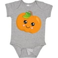 thumbnail image 3 of Inktastic Smiling Pumpkin, Orange Pumpkin, Halloween Boys or Girls Baby Bodysuit, 3 of 5