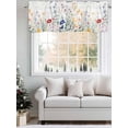 thumbnail image 5 of Colorful Floral Curtain Valances for Windows, Farmhouse Watercolor Flowers Botanical Kitchen Valance Window Treatment, Light Filtering Block Curtains for Bathroom/Bedroom/Living Room 54'' x 18'', 5 of 9