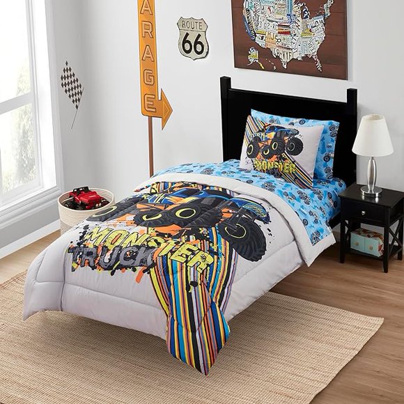 Juego de cama infantil Bed in a Bag for Boys and Girls Toddlers Juego de sábanas estampado y