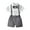 X03-Silver, variant on Xudanell Baby Hawaiian Outfit Boy Tops Vacation Outfits Shorts with Tie Toddler Boy Sets Purple 12-18 Months