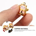 thumbnail image 3 of SHISUYAN 1 Ensemble 12 Pcs Clochettes en Forme de Chat, Fournitures DIY (Rouge Noir Doré), 3 of 8