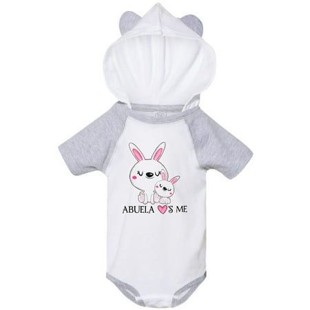 

Inktastic Abuela Loves Me- bunny family Gift Baby Boy or Baby Girl Bodysuit