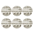 thumbnail image 2 of Balery 6 Pcs Rice Harvestleather Coasters Set, Drink Table Cup Coasters For Living Room Kitchen Coffee Decor, 2 of 9