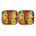 thumbnail image 7 of Balery Colorful Tie Dye Stained Glass 1 Sun Shield 2 Pack For Car Front Windows Foldable Sun Visor Protector Blocks Max Uv Rays And Keeps Your Vehicle Cool For Most Sedans Suv Truck, 7 of 7