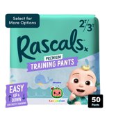 Rascals Premium CoComelon Absorbent Potty Training Pants 2T-3T, 50 Count( Unisex)