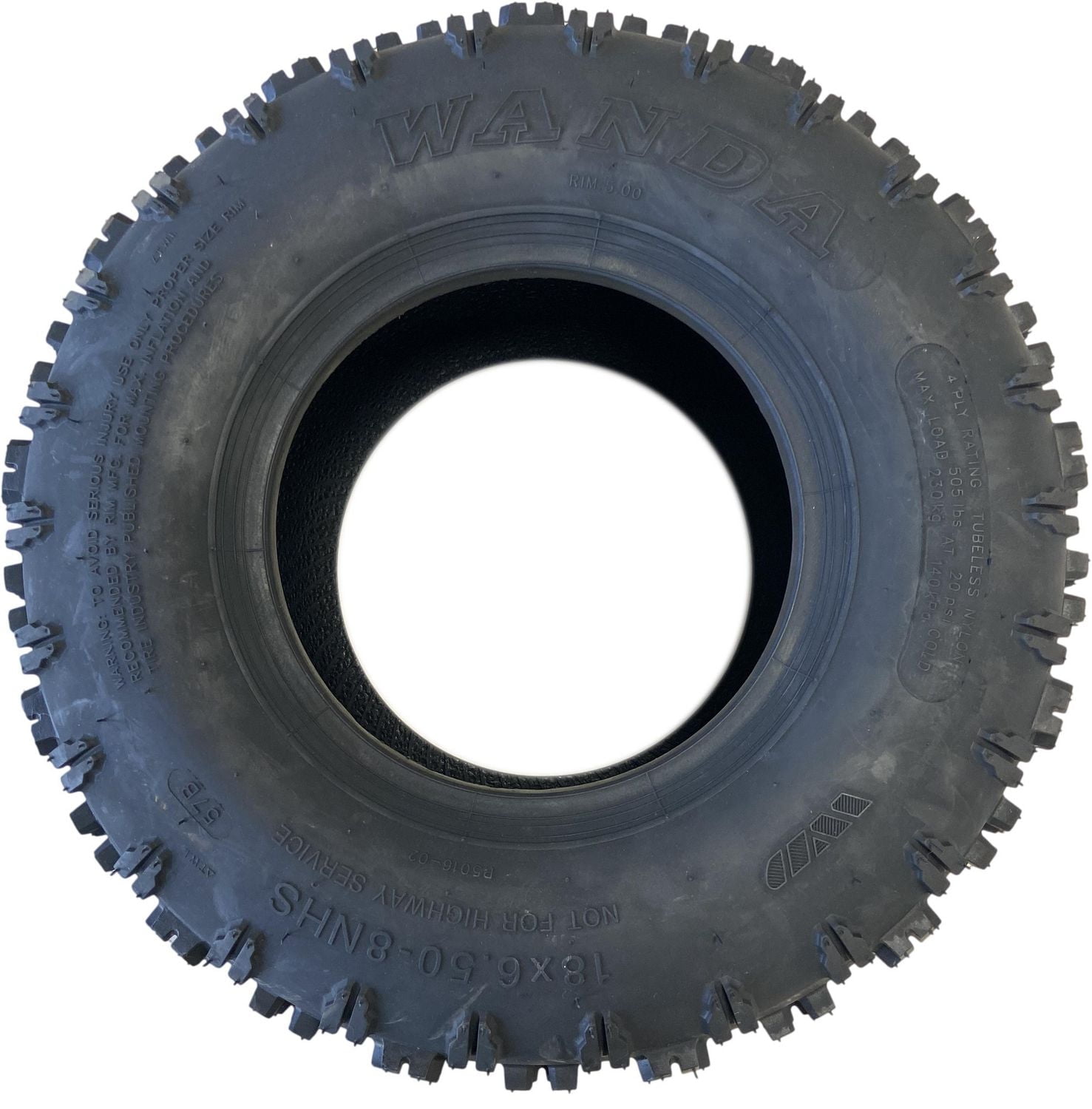 Wanda P5016 4.80-8 2PLY TL Snow Blower Tire