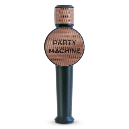 Singing Machine - Party Machine Mic - Rose Gold - Rose Gold and Black