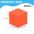 thumbnail image 2 of Crafts Wooden Cube 50 Pcs 1cm Square Orange Natural Solid Wood Crafts Blocks for DIY Projects, Puzzle Making, Letters, and Stamps for Home Decoration, 2 of 6