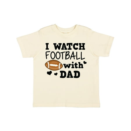 

Inktastic I Watch Football with My Dad Gift Toddler Boy or Toddler Girl T-Shirt