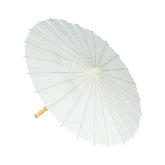 LOLIPPYY 1Pcs White Blank Paper Umbrella DIY Art Craft for Wedding Special Event