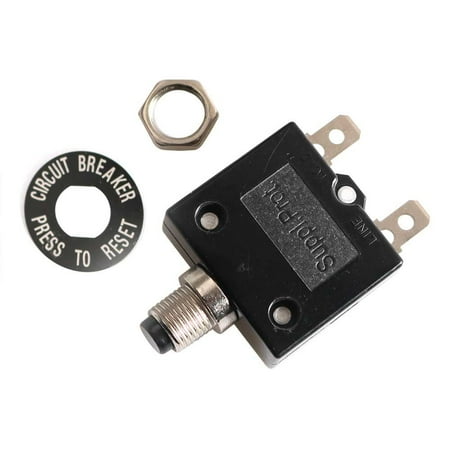 - Superior Electric SE20OLS 20 Amps Push button Thermal Circuit Breaker Reset Boot Switch - SE20OLS