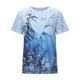 thumbnail image 4 of Camiseta de manga corta suelta con cuello redondo y estampado informal a la moda para mujer Fridja  hjk4361, 4 of 8