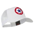 thumbnail image 5 of WWII Army Service Forces Patched Mesh Back Cap - White OSFM, 5 of 5