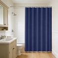 thumbnail image 7 of Shower Curtain Waterproof Polyester 70.87"x70.87" Solid Color Bathroom Divider with 12 Hooks Thick Partition Panel in Black, Blue, Green, Yellow, Coffee, Purple, 7 of 7