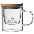 thumbnail image 2 of Taza de Cristal de 500ml/350ml, Boca forma forma forma , Doble Pared, Creativa, Resistente Al Calor, , para Bebidas, , Taza de de Cristal para 350 ml Baoblaze Taza de café, 2 of 8