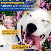 Dental Care Cleaner Kit for Dogs Cats Reduces Plaque & Tartar Buildup,Dog Toothbrush Kit Gentle and Comfortable for Pet Teeth Oral Care
