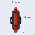 thumbnail image 2 of Luz trasera de bicicleta LED recargable por USB, linterna de seguridad para ciclismo trasero de bicicleta brillante, batería de litio de 330mah, 4 opciones de modo de luz Adepaton 2033681, 2 of 8